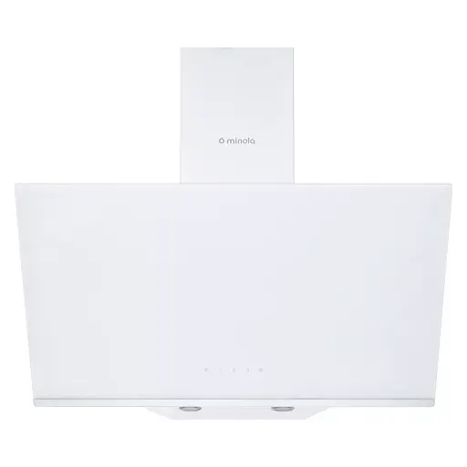 Вытяжка декоративная наклонная Минола HVS 6232 WH/INOX 700 LED
