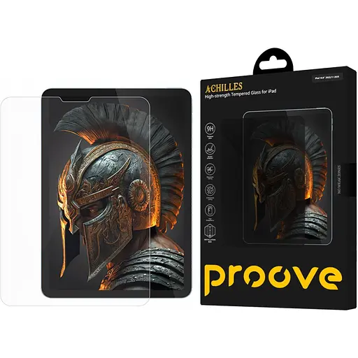 Захисне скло Proove Achilles Clear Glass with Installation Box для Apple iPad 10.9" 2022 /iPad 11 2025 (PGPAIBI10900) [136035]