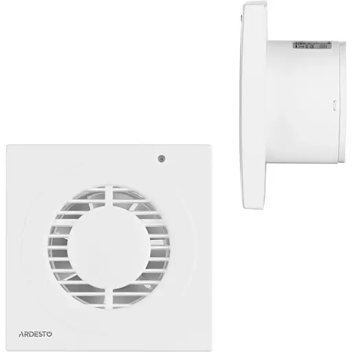 Вытяжной вентилятор Ardesto BFO-100W 15 Вт 80 м3/ч 2400 об/мин. 33 дБ белый - фото 6