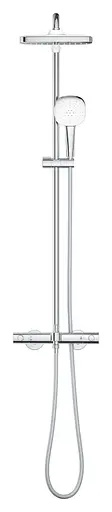 Душова система настінного монтажу з термостатом для ванни Grohe Tempesta System 250 Cube 26975001, Хром - фото 3
