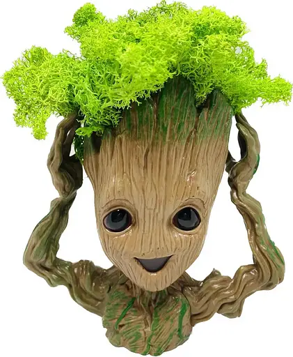 Кашпо горшочек со стабилизированным мхом Грут Groot G4