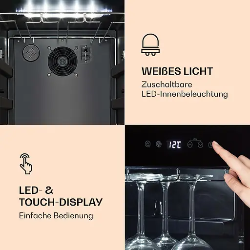 Винный холодильник Klarstein Bellevin 62 (10032923) - фото 4