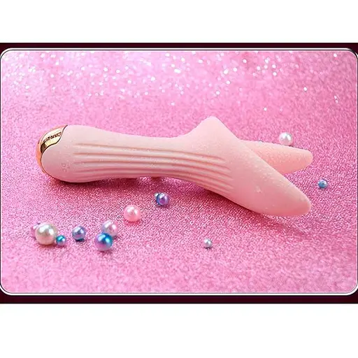 Вибратор лизун Flower Tongue USB Розовый K000717 - фото 2