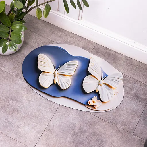 3D-килимок для ванної кімнати з м'якого діатоміту 38×58 (см) вологопоглинальний килимок для дому ванни туалету Yiwu HP-42-36 - фото 2