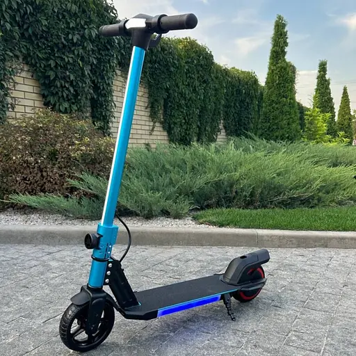 Детский электросамокат GIANT ES2 LED Max голубой с LED-подсветкой (модель 2025 года) - фото 2