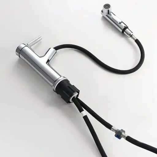 Змішувач для умивальника Zegor KFL10-A012 з витяжною лійкою 3в1 30412 - фото 2