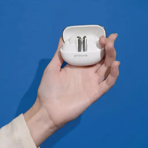 Бездротові навушники Proove Blitz, TWS, ANC, BT5.3, 40mAh, 500mAh, 8h, white UA UCRF - фото 5