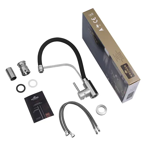 Змішувач для кухні Kroner KRP Edelstahl Klassisch - ESG03593BLK (CV035453) - фото 9