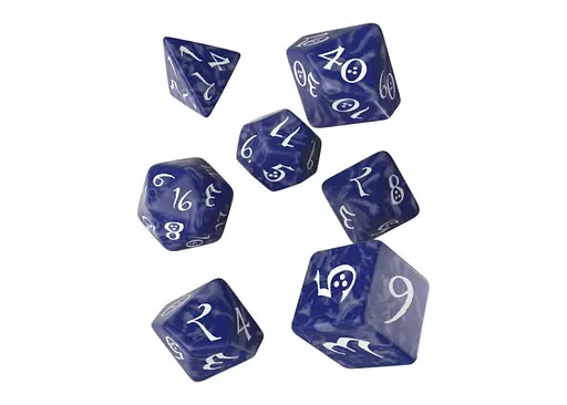 Набір кубиків Classic RPG Cobalt & white Dice Set , 7 шт. (SCLE12) - фото 2