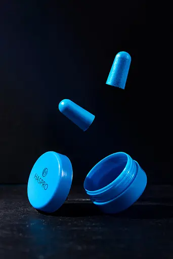 Пінні беруші для сну 50 пар HASPRO TUBE50 SNR 38 дБ Сині (1124-02) - фото 9