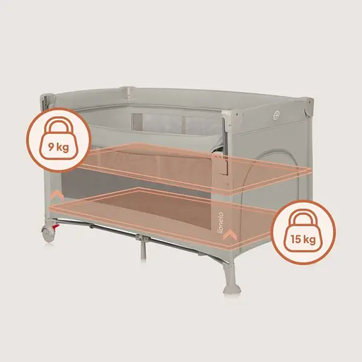 Детская кроватка-манеж Lionelo Ellen Beige Sand (LO-ELLEN BEIGE SAND) - фото 9