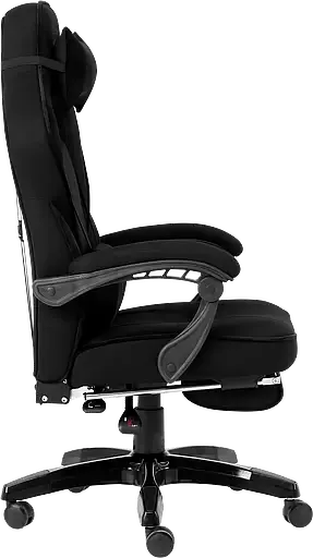 Геймерское кресло GT Racer черное (X-2749-1 Fabric Black Suede) - фото 4