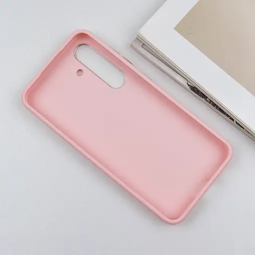 TPU чохол Bonbon Metal Style для Samsung Galaxy S23+ Рожевий / Light pink - фото 4