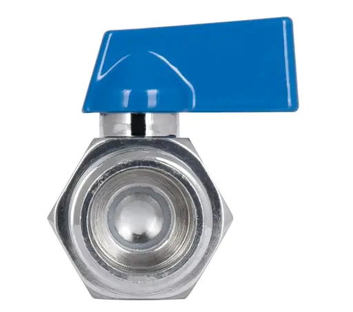 Кран кульовий міні Thermo Alliance Standart 1/2" ВЗ прямий, півметелик SD188W15 - фото 4