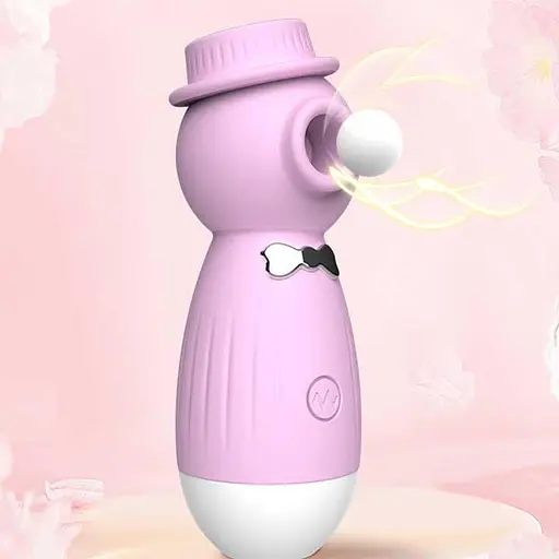 Кліторальний вакуумний вібратор в капелюшку Wo-sex Lilo USB - Фіолетовий - фото 2