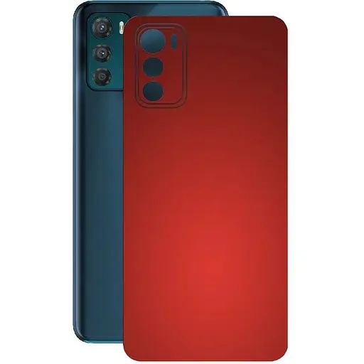 Защитная пленка StatusSKIN для Motorola Moto G42 Корпус Винил красная матовая - фото 1