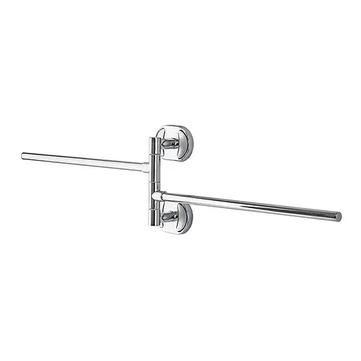 Тримач для рушника поворотний Zerix 2 планки AFB-0112 ZX5044 Хром - фото 2