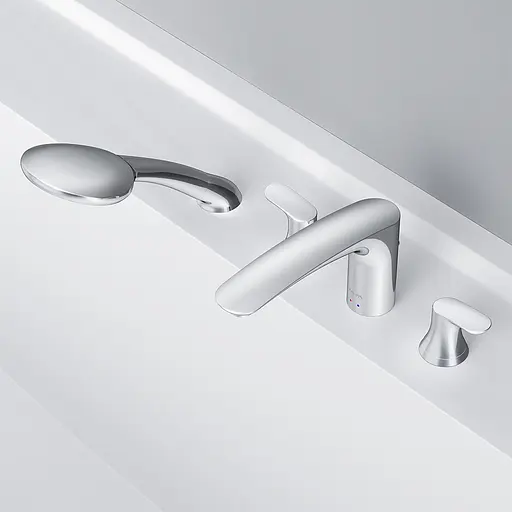 Смеситель на борт ванны AM.PM Like 4-х секционный (F8001300) - фото 4