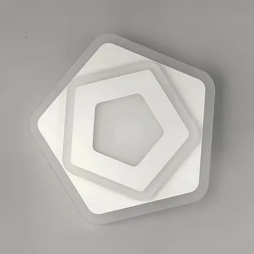 Мінімалістичний LED світильник Ø 25 см для невеликих кімнат | Line F | Арт. 2261-250 WT - фото 1