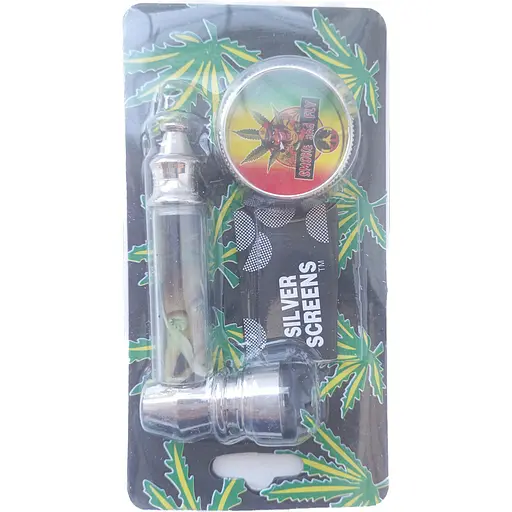 Трубка курительная + гриндер для измельчения табака HL-YD-305 Девушка (11571) - фото 2