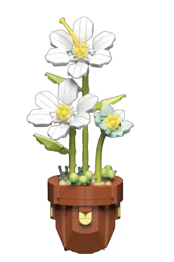 Конструктор цветы Flowers Zuanma NO116-4 детали 393 - фото 1