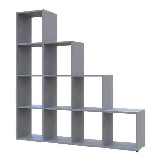 Стеллаж Doros Степь 4х4 Серый открытый 136.2х28.8х140.7 (41516179) - фото 2