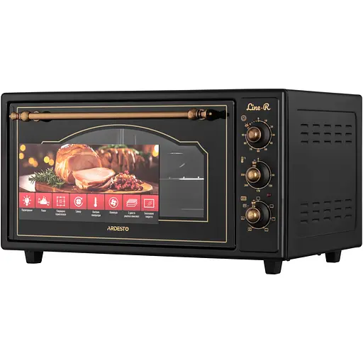 Піч електрична Ardesto Line-R, 48 л, 1600 Вт, механіч., конвенція, чорний - фото 1