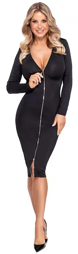 Сукня Cottelli Collection Party Zip L (чорний) - фото 4