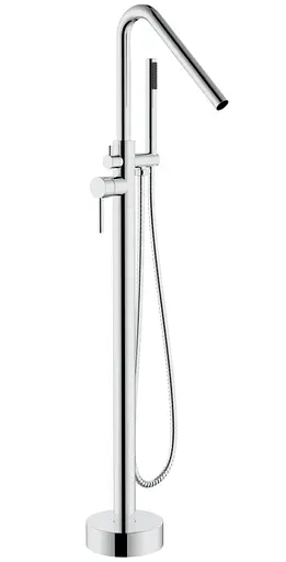 Смеситель для ванны Rea Aras хром напольный REA-B2718 Хром - фото 1