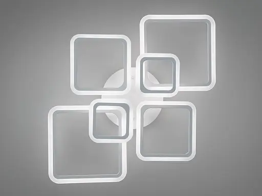 Белая потолочная светодиодная люстра смарт светильник, 105W - фото 2