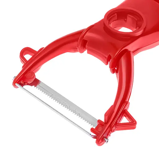 Ніж економка овочечистка для тонкого чищення овочів та фруктів Принцеса кухні , Kitchette Червоний 83763 - фото 10