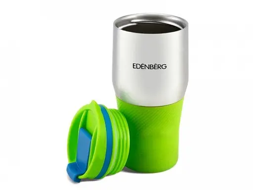 Термокружка Edenberg EB-631-Green 380 мл зеленая - фото 2
