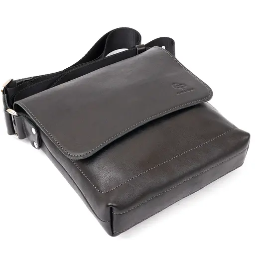 Сумка кожаная мужская GRANDE PELLE 21х23х4,5 см sum0012522 - фото 5