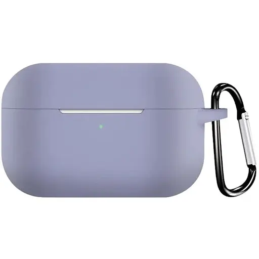 Чохол-накладка DK Apple AirPods Pro | Silicone Candy Friendly з карабіном (lavender grey)