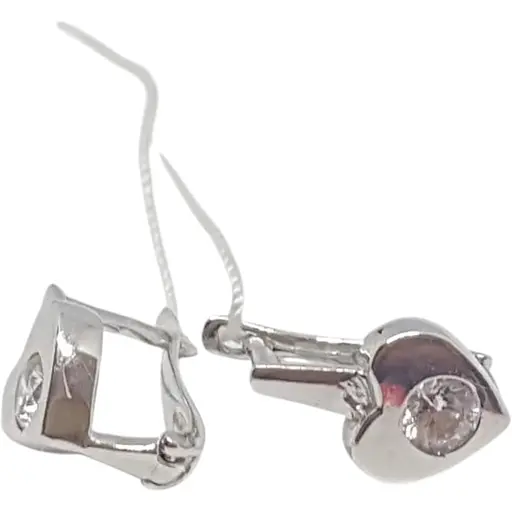 Золотые серьги Столичная Ювелирная Фабрика с фианитами. 105331Б