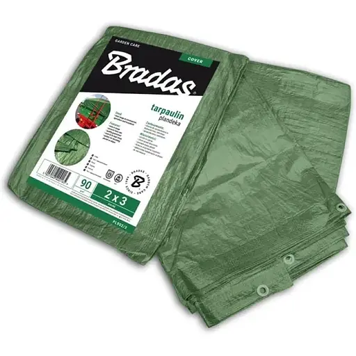 Тент усиленный Bradas GREEN 90 г/м² 4 x 6 м PL904/6 - фото 1