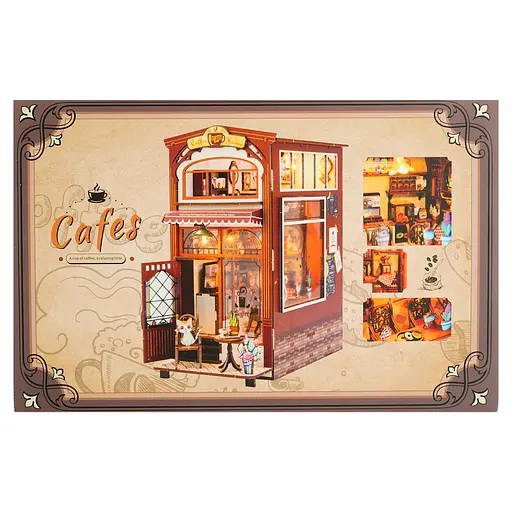 Конструктор CuteBee Дом кофе румбокс с LED подсветкой (985790)