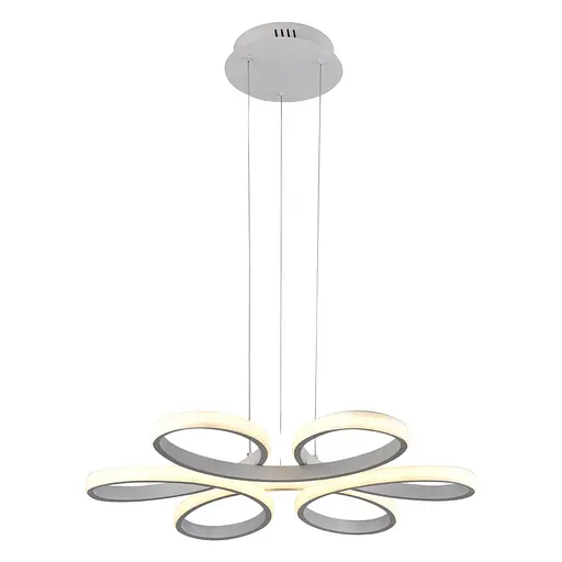 Люстра подвесная светодиодная Sirius LCD3061 WT белая - фото 5