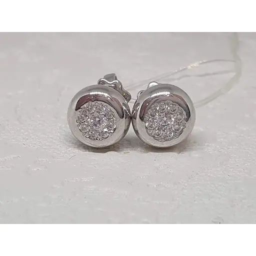 Срібні пуссети Qvaliz з фіанітами. 902-00581 - фото 3