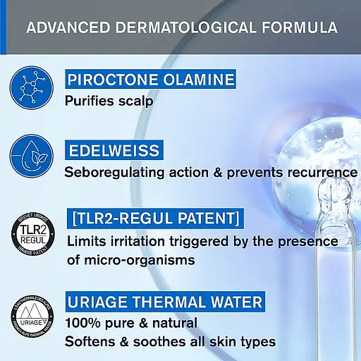 Шампунь м'який балансуючий Uriage DS Hair Soft Balancing Shampoo 500 мл - фото 6