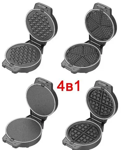 Вафельниця 4в1 Livstar 1220 для тонких товстих бельгійських вафель - фото 1