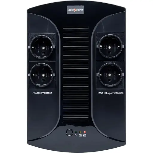 Источник бесперебойного питания LogicPower 650VA-PS, Lin.int., AVR, 4 x евро, пластик