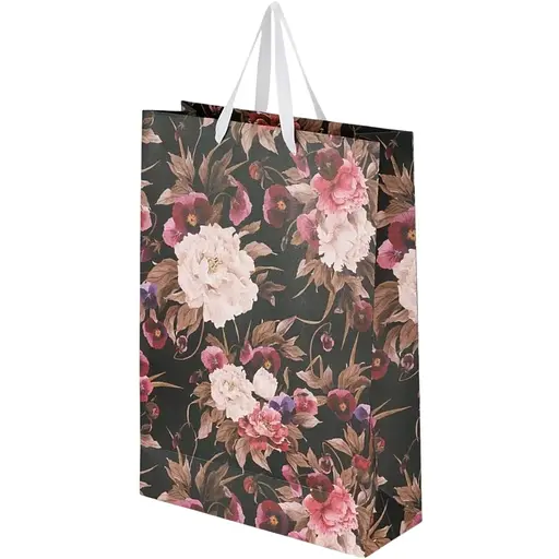 Пакет подарунковий Jumbo Flores 760240ML Чорно-коричневий - фото 1