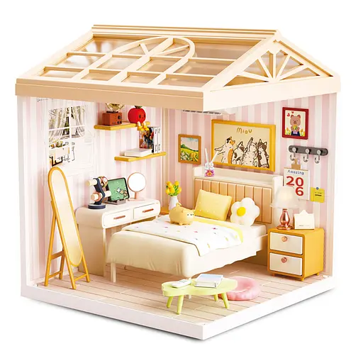 Конструктор-румбокс Mini House серии Интерьер - Спальня (8004) - фото 3