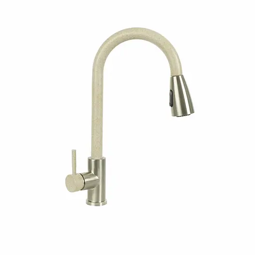 Смеситель для кухни с выдвижным изливом Platinum KT 8203 (8614) сафари комби Сафари - фото 1