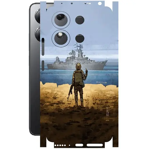 Захисна плівка StatusSKIN для Xiaomi Redmi Note 13 4G Корпус Вініл Корабель - фото 1