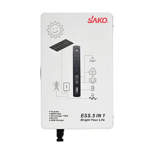 Система резервного питания (инвертор и батарея) Sako Alpha-ESS-500W/1KWh настенная. Мощность 500 Вт, энергоемкость 1004.8 Вт*ч, LifePO4 (42-00314) - фото 2