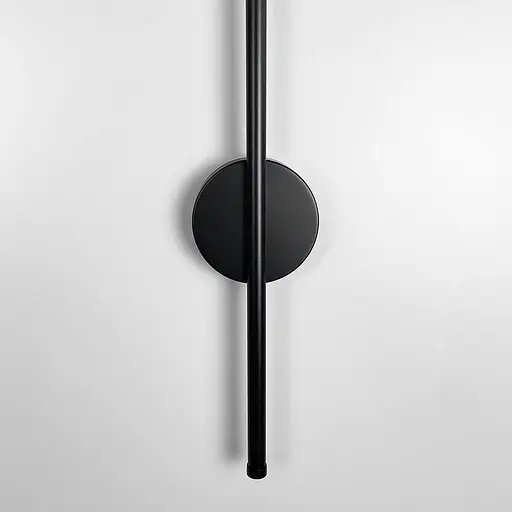 Видовжене чорне LED бра 90 см Арт. W 007/900 BK Line F - фото 2