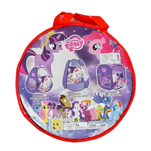 Детская палатка 8008 PN "Пони", складная, 72×72×82 см, фиолетовая - фото 2