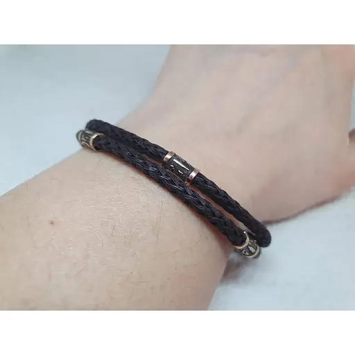 Браслет из текстиля Ювелирное производство А. Долина с золотыми вставками. 500026 21 - фото 2